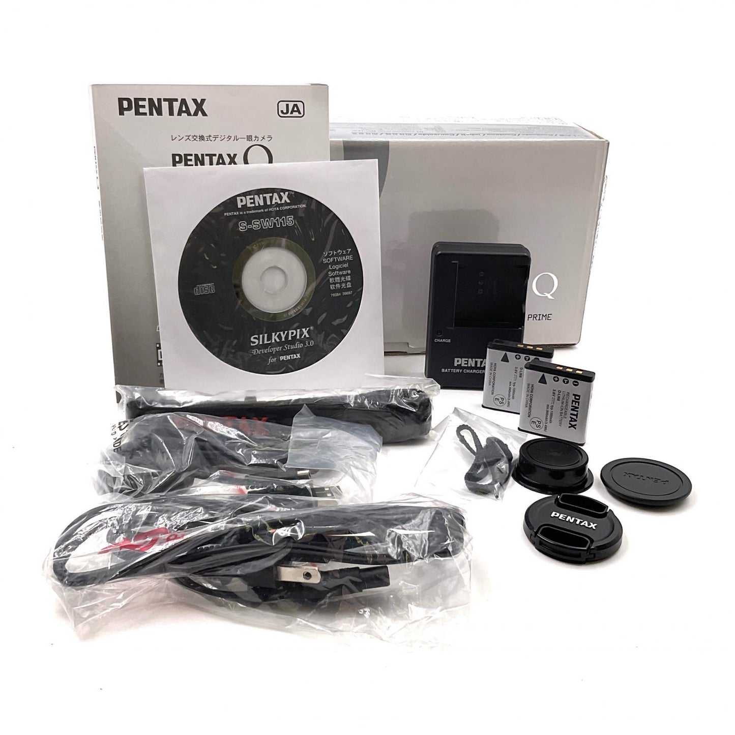 【全額返金保証】【最速発送】PENTAX デジタル一眼 PENTAX Q レンズキット ホワイト 動作確認済