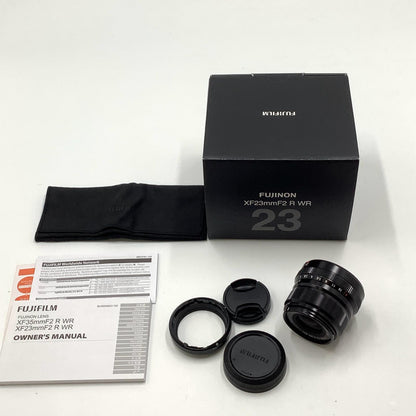 【全額返金保証】【最速発送】FUJIFILM フジノンレンズ XF23mmF2 R WR [ブラック] 超美品 動作確認済