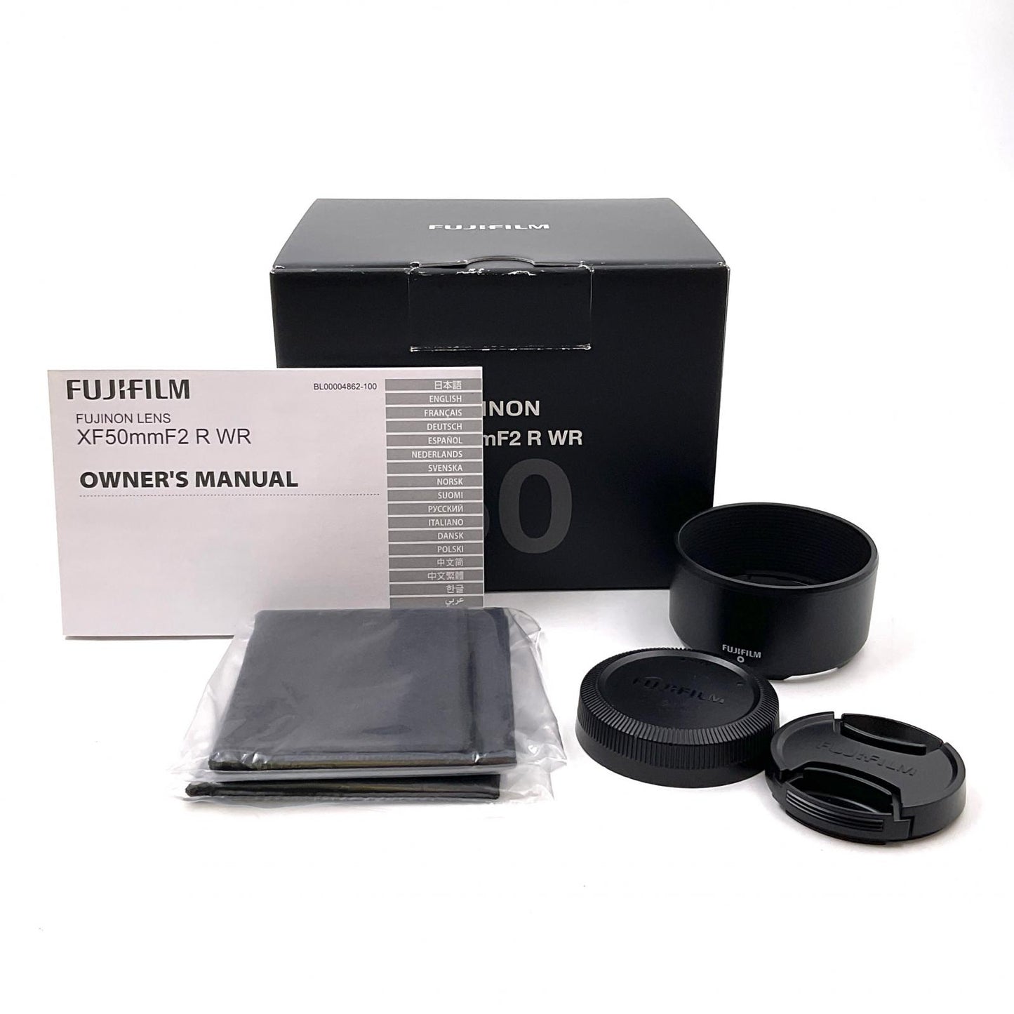 【全額返金保証】【最速発送】FUJIFILM フジノンレンズ XF50mmF2 R WR [ブラック] 美品 動作確認済