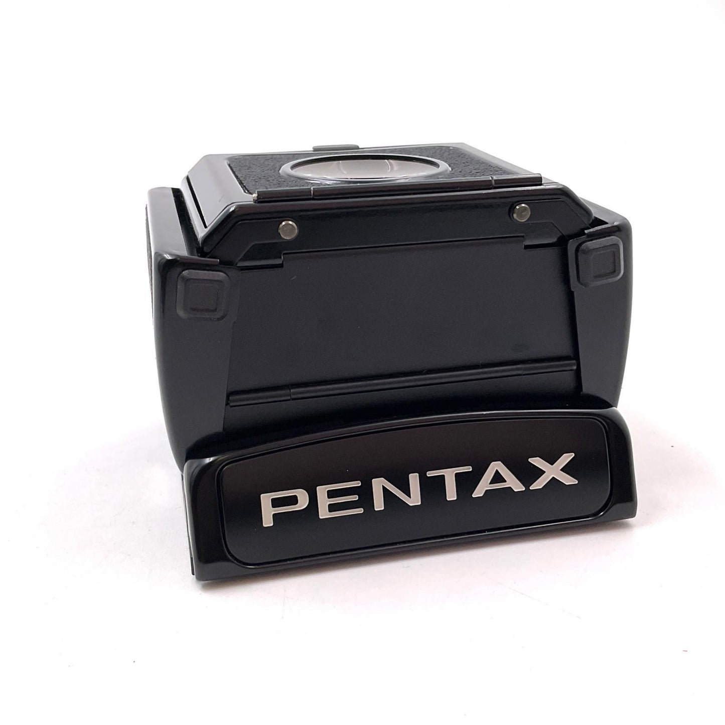 【全額返金保証】【最速発送】PENTAX 67用ウエストレベルファインダー 折りたたみピントフード 美品 動作確認済