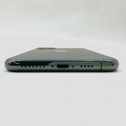 【最速発送】Apple iPhone iPhone 11 Pro Max 64GB ミッドナイトグリーン au 白ロム【難有】 100%