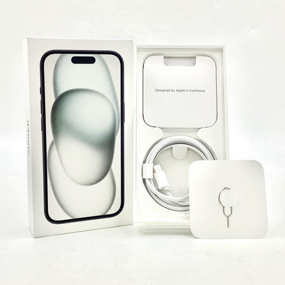 【全額返金保証】【最速発送】Apple iPhone iPhone 15 128GB ブラック Softbank SIMフリー 白ロム 美品 動作確認済 100%