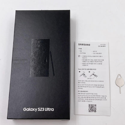 【全額返金保証】【最速発送】SAMSUNG Galaxy S23 Ultra 512GB ファントムブラック SIMフリー SM-S918N 白ロム 美品 動作確認済