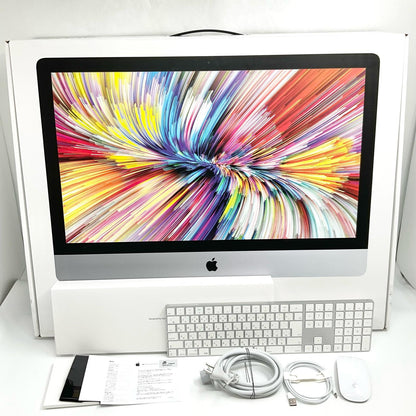 【全額返金保証】【最速発送】Apple iMac 27インチ 3GHz 6コア Intel Core i5 16GB SSD 1TB シルバー 動作確認済