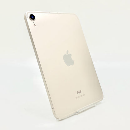 【全額返金保証】【最速発送】Apple iPad mini 8.3インチ 第6世代 256GB スターライト WiFi+Cellular au SIMフリー 白ロム 超美品 動作確認済