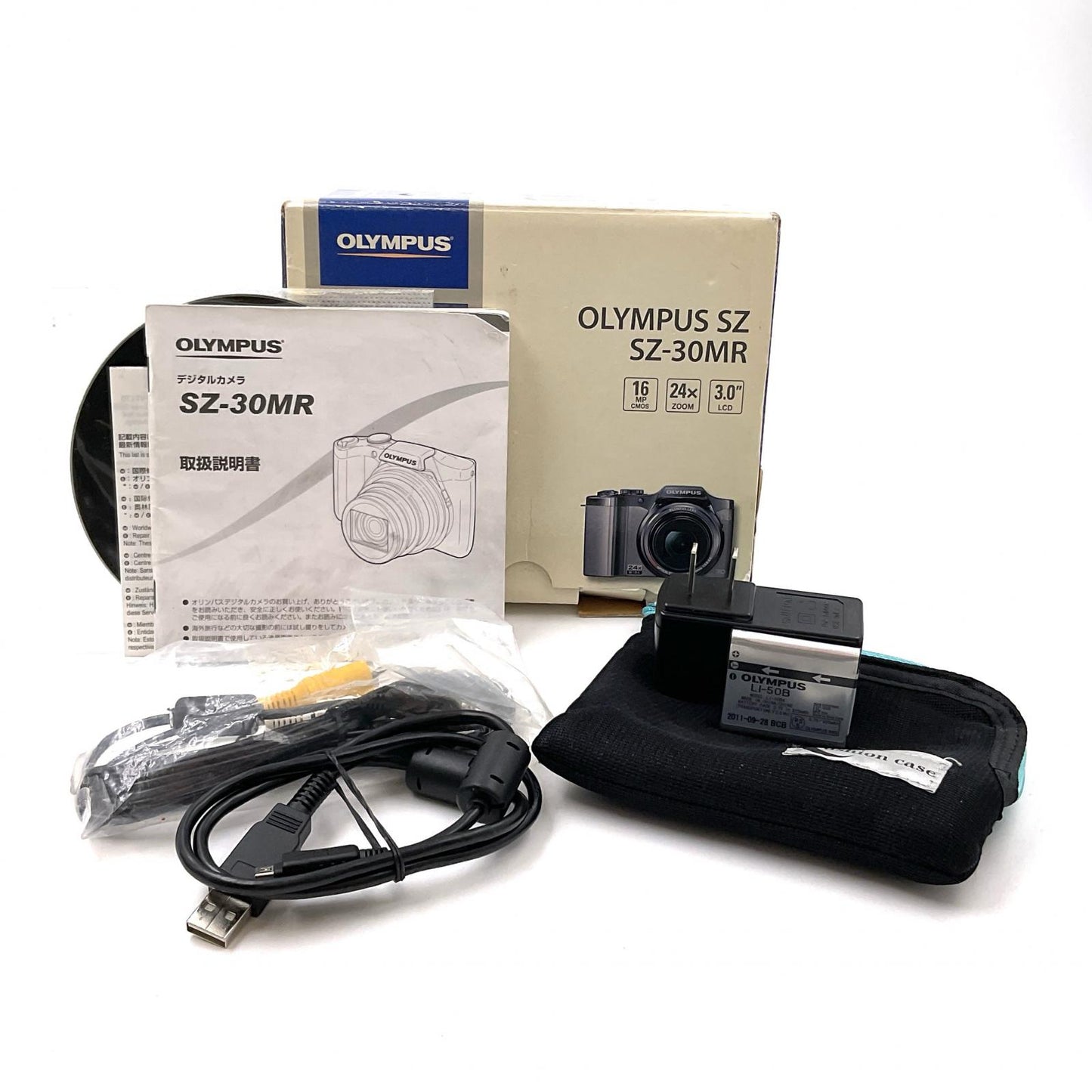 【全額返金保証】【最速発送】OLYMPUS コンパクトデジタルカメラ OLYMPUS SZ-30MR 動作確認済