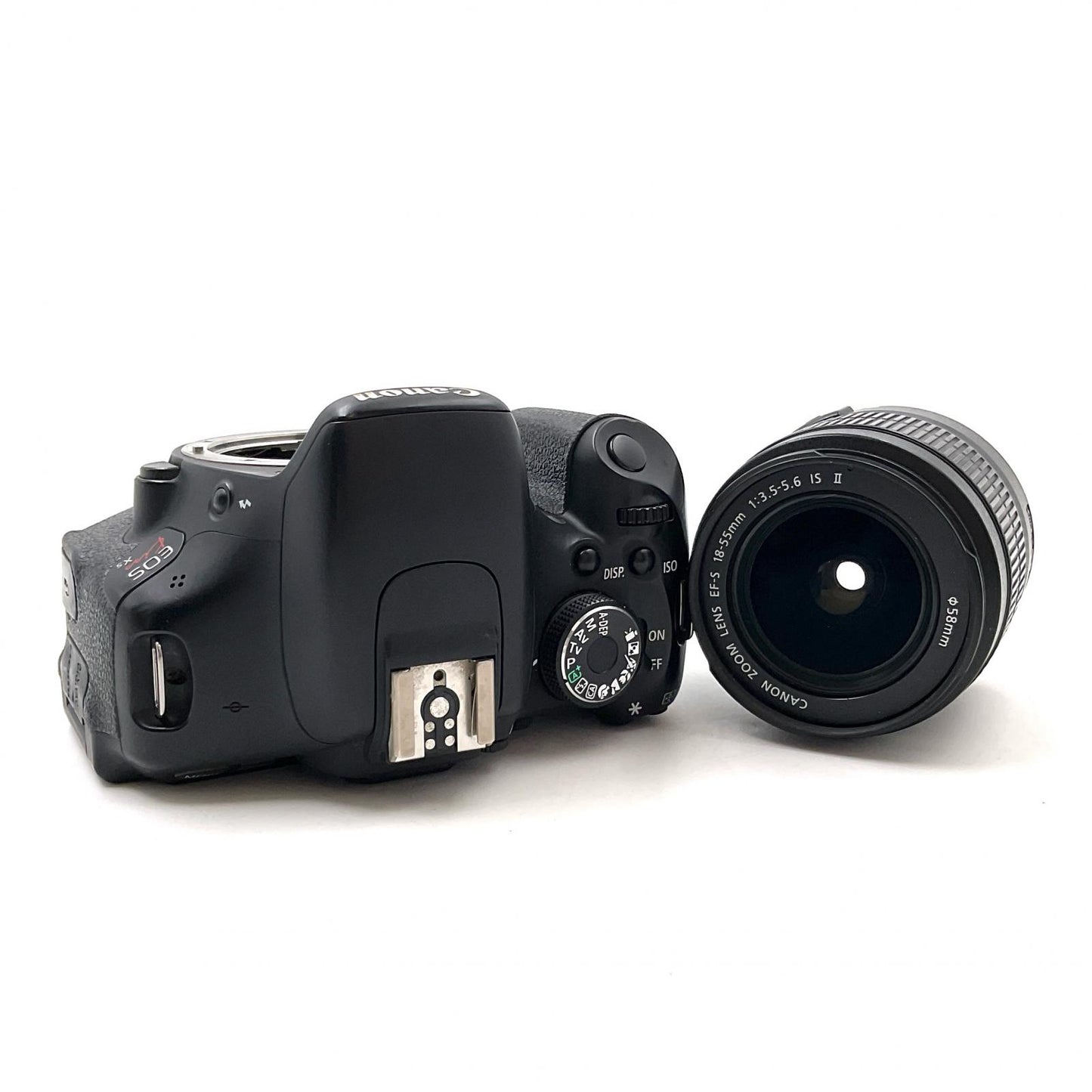 【全額返金保証】【最速発送】Canon デジタル一眼 EOS Kiss X5 EF-S18-55 IS II レンズキット ブラック 動作確認済