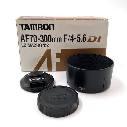 【全額返金保証】【最速発送】TAMRON AF 70-300mm F/4-5.6 Di LD Macro 1:2 (Model A17) (ｷﾔﾉﾝ用) 美品 動作確認済