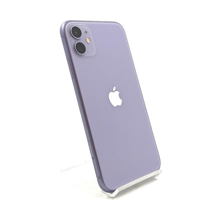 【全額返金保証】【最速発送】Apple iPhone iPhone 11 64GB パープル Softbank 白ロム 動作確認済 74%