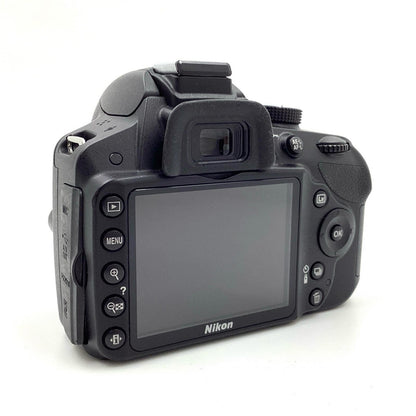 【全額返金保証】【最速発送】Nikon デジタル一眼 D3200 ボディ ブラック 美品 動作確認済