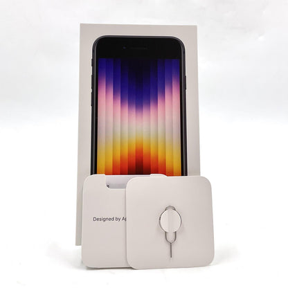 【全額返金保証】【最速発送】Apple iPhone iPhone SE（第3世代） 64GB ミッドナイト docomo SIMフリー 動作確認済 86%