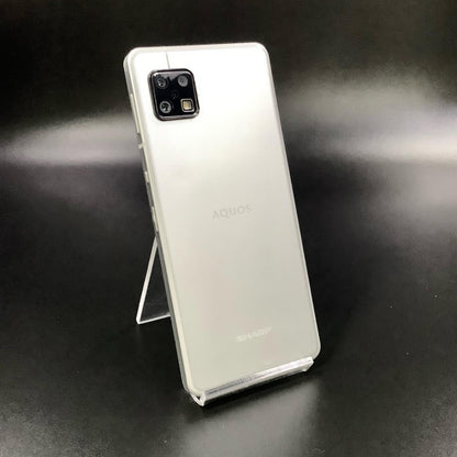 【全額返金保証】【最速発送】SHARP AQUOS sense6 64GB シルバー SIMフリー SHM19 白ロム 動作確認済