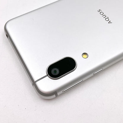 【全額返金保証】【最速発送】SHARP AQUOS sense3 basic 32GB シルバー au SHV48 白ロム 動作確認済