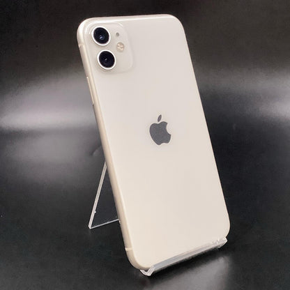 【全額返金保証】【最速発送】Apple iPhone iPhone 11 128GB ホワイト au 白ロム 動作確認済 84%