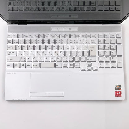 【最速発送】富士通 LIFEBOOK AH50/E1 FMVA50E1W AMD Ryzen 7 3750H with Radeon Vega Mobile Gfx 2.30GHz 8GB M.2 SSD 256GB 64%【難有】