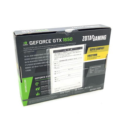 【全額返金保証】【最速発送】ZOTAC グラフィックボード ZOTAC GAMEING GEFORCE GTX 1650 OC 4GB 128BIT GDDR6 ZT-T16520F-10L 動作確認済