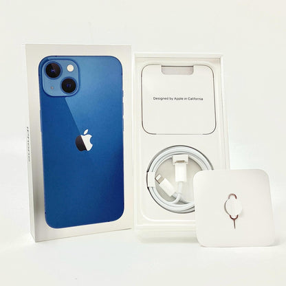 【全額返金保証】【最速発送】Apple iPhone iPhone 13 128GB ブルー docomo 白ロム 美品 動作確認済 88%