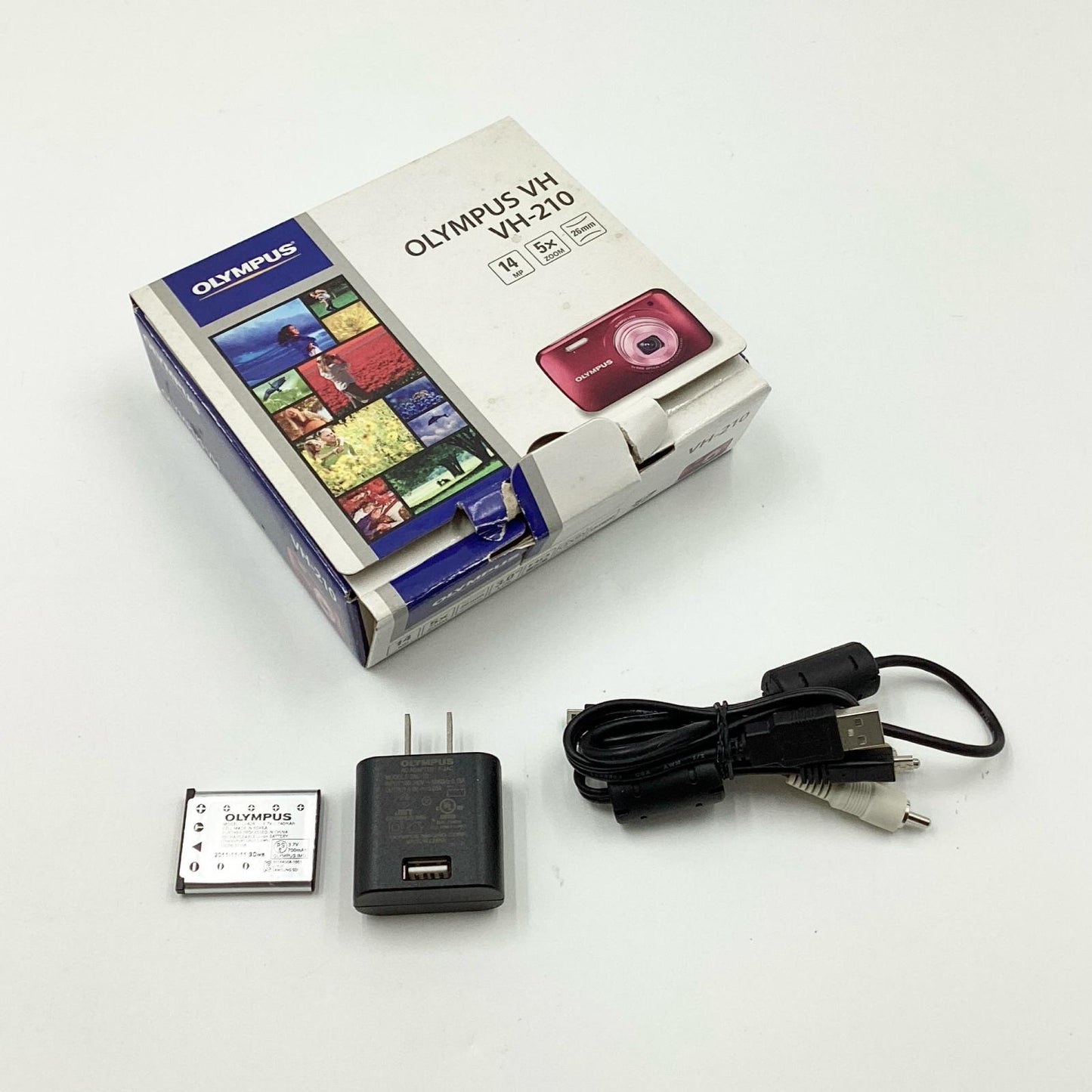 【全額返金保証】【最速発送】OLYMPUS コンパクトデジタルカメラ OLYMPUS VH-210 [グリーン] 動作確認済