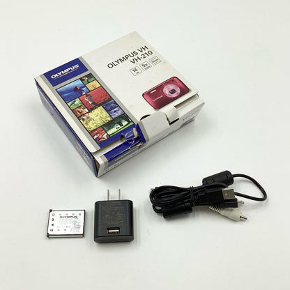 【全額返金保証】【最速発送】OLYMPUS コンパクトデジタルカメラ OLYMPUS VH-210 [グリーン] 動作確認済