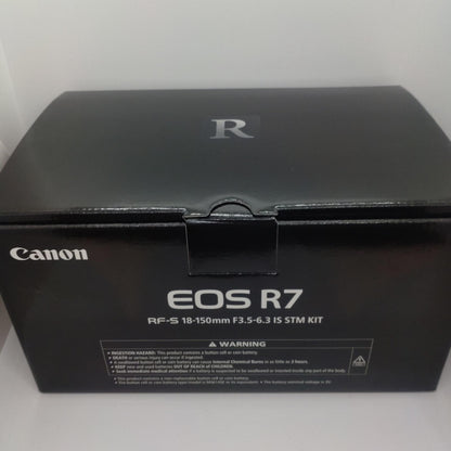 【全額返金保証】【最速発送】Canon デジタル一眼 EOS R7 RF-S18-150 IS STM レンズキット ブラック 新品未開封 即納OK