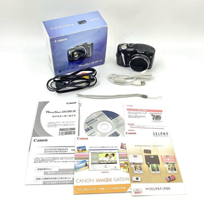 【全額返金保証】【最速発送】Canon コンパクトデジタルカメラ PowerShot SX130 IS 動作確認済