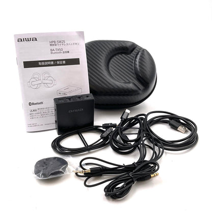 【全額返金保証】【最速発送】Aiwa 開放型ワイヤレスヘッドホン 超美品 動作確認済