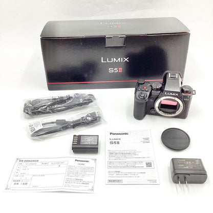 【全額返金保証】【最速発送】Panasonic デジタル一眼 LUMIX DC-S5M2 ボディ ブラック 美品 動作確認済
