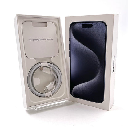 【全額返金保証】【最速発送】Apple iPhone iPhone 15 Pro 128GB ブルーチタニウム 楽天モバイル 白ロム 美品 動作確認済 96%