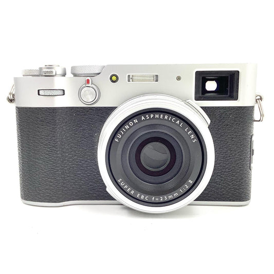 【全額返金保証】【最速発送】FUJIFILM コンパクトデジタルカメラ FUJIFILM X100V [シルバー] 美品 動作確認済