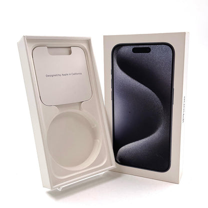 【全額返金保証】【最速発送】Apple iPhone iPhone 15 Pro 128GB ブルーチタニウム SIMフリー 白ロム 美品 動作確認済 90%