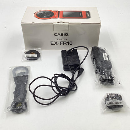 【全額返金保証】【最速発送】CASIO コンパクトデジタルカメラ EX-FR10　ホワイト 超美品 動作確認済