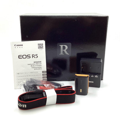 【全額返金保証】【最速発送】Canon デジタル一眼 EOS R5 ボディ ブラック 動作確認済