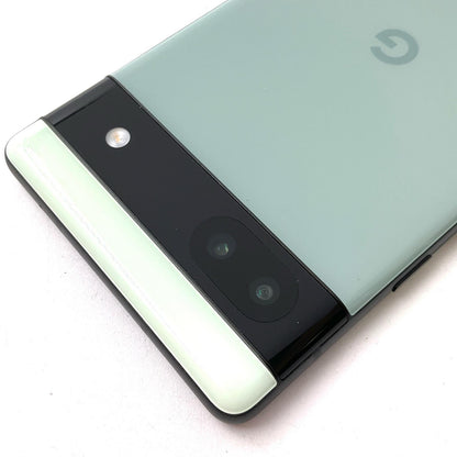 【全額返金保証】【最速発送】Google Pixel 6a 128GB セージ Softbank SIMフリー Pixel6a 白ロム 美品 動作確認済