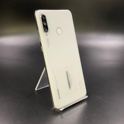 【全額返金保証】【最速発送】Huawei P 30 lite 64GB パールホワイト Softbank MAR-LX2J 白ロム 美品 動作確認済