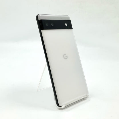 【全額返金保証】【最速発送】Google Pixel 6a 128GB チョーク au SIMフリー 白ロム 動作確認済