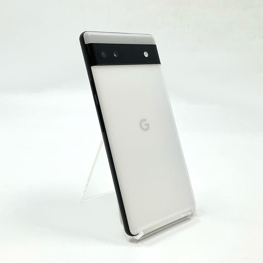 【全額返金保証】【最速発送】Google Pixel 6a 128GB チョーク au SIMフリー 白ロム 動作確認済