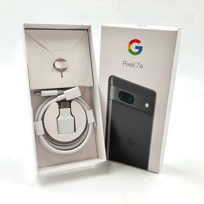 【全額返金保証】【最速発送】Google Pixel 7a 128GB チャコール au SIMフリー 白ロム 動作確認済