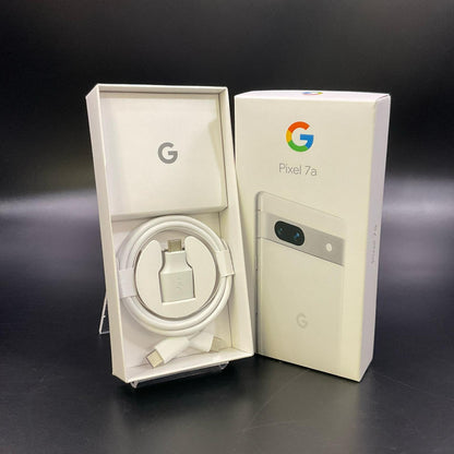 【全額返金保証】【最速発送】Google Pixel 7a 128GB Snow au G82U8 白ロム 美品 動作確認済