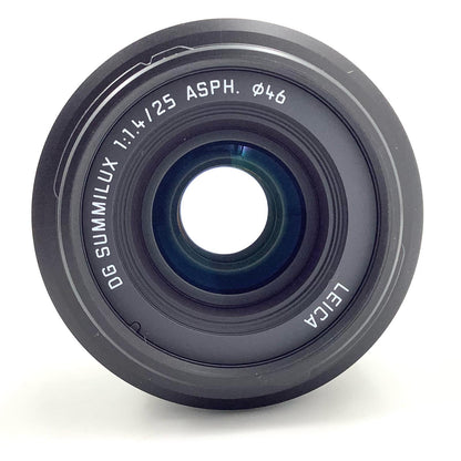 【全額返金保証】【最速発送】Panasonic LEICA DG SUMMILUX 25mm/F1.4 II ASPH. H-XA025 動作確認済