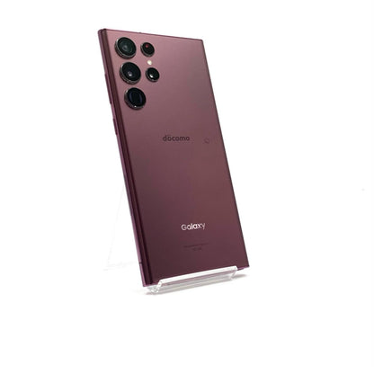 【全額返金保証】【最速発送】SAMSUNG Galaxy S22 Ultra 256GB バーガンディ docomo SC-52C 動作確認済