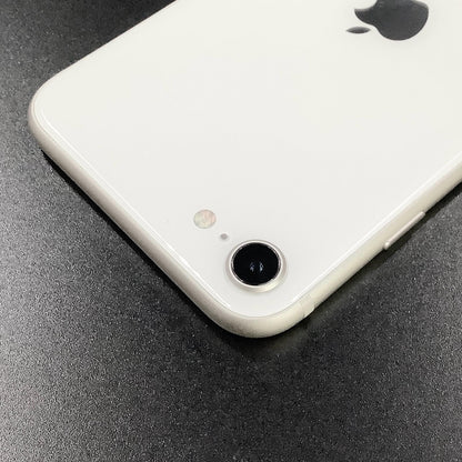 【全額返金保証】【最速発送】Apple iPhone iPhone SE（第3世代） 128GB スターライト Softbank 美品 動作確認済 85%