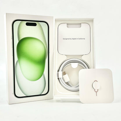 【全額返金保証】【最速発送】Apple iPhone iPhone 15 128GB グリーン SIMフリー 白ロム 動作確認済 95%