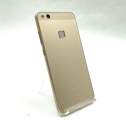 【全額返金保証】【最速発送】Huawei P10 lite 32GB ゴールド SIMフリー WAS-LX2J 白ロム 動作確認済