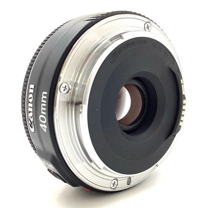 【全額返金保証】【最速発送】Canon EF40mm F2.8 STM　ブラック 美品 動作確認済