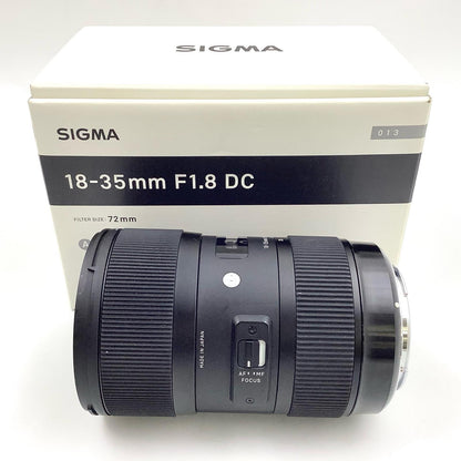 【全額返金保証】【最速発送】SIGMA 18-35mm F1.8 DC HSM [キヤノン用] 美品 動作確認済