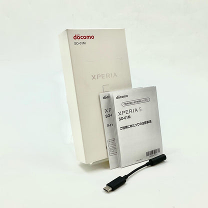【全額返金保証】【最速発送】Sony Xperia 5 64GB Grey docomo SO-01M 白ロム 動作確認済