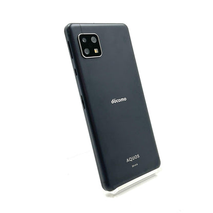【全額返金保証】【最速発送】SHARP AQUOS sense4 64GB Black docomo SH-41A 白ロム 動作確認済
