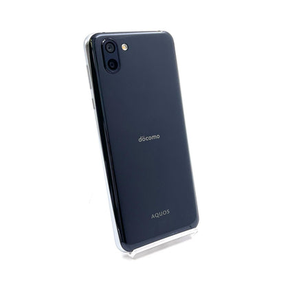 【全額返金保証】【最速発送】SHARP AQUOS R2 64GB プレミアムブラック docomo SH-03K 白ロム 動作確認済
