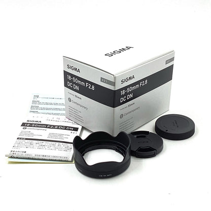 【全額返金保証】【最速発送】SIGMA 18-50mm F2.8 DC DN [ソニーE用] 美品 動作確認済