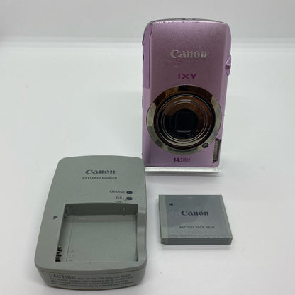 【全額返金保証】【最速発送】Canon コンパクトデジタルカメラ IXY 10S [ピンク] 動作確認済
